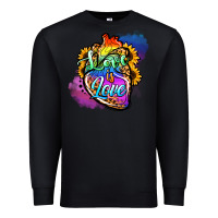 Black love is love pride Premium Sweatshirt - Jasminsmagicworld