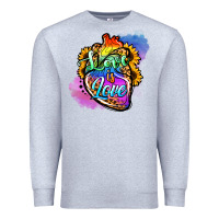 Heather Grey love is love pride Premium Sweatshirt - Jasminsmagicworld
