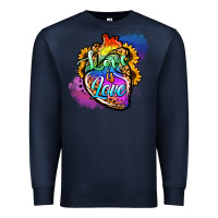 Navy love is love pride Premium Sweatshirt - Jasminsmagicworld