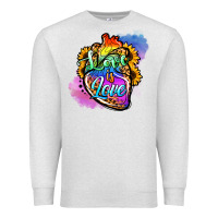 Oatmeal Heather love is love pride Premium Sweatshirt - Jasminsmagicworld
