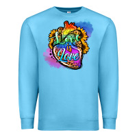 Ocean Blue love is love pride Premium Sweatshirt - Jasminsmagicworld