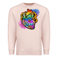 Pale Pink love is love pride Premium Sweatshirt - Jasminsmagicworld
