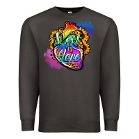 Smoke love is love pride Premium Sweatshirt - Jasminsmagicworld