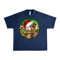 Navy Nubian Goat Christmas Urban Heavy Tee - LillyAllenDesigns