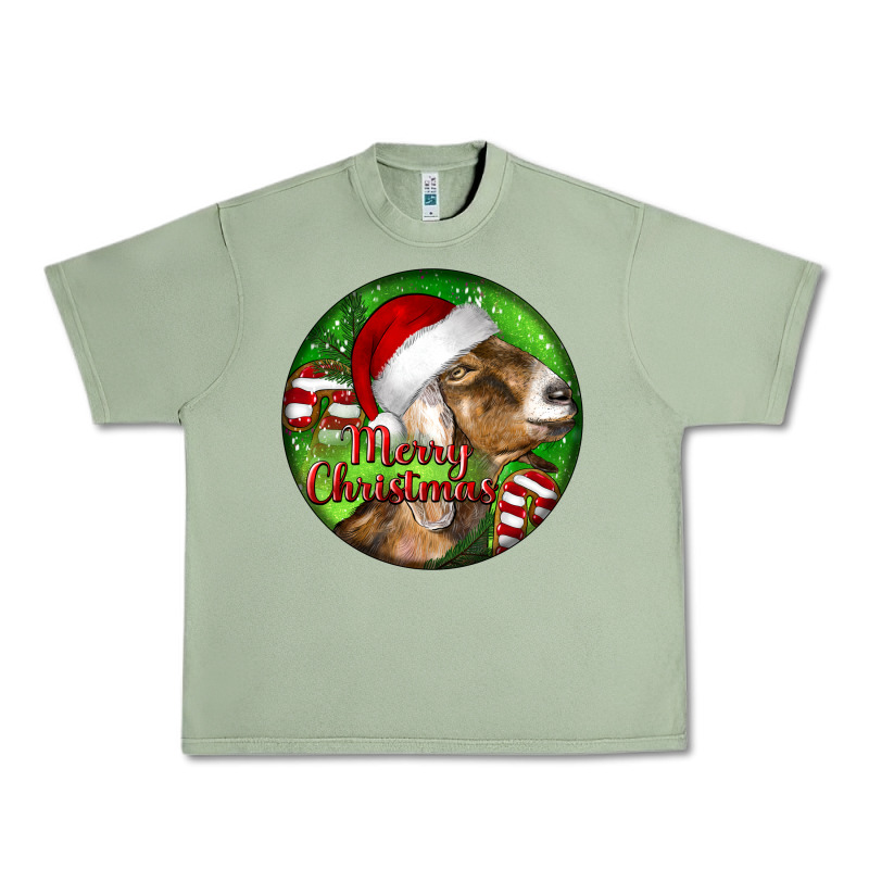 Nubian Goat Christmas Urban Heavy Tee by LillyAllenDesigns | Teevron