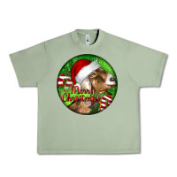 Oil Green Nubian Goat Christmas Urban Heavy Tee - LillyAllenDesigns