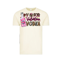 Vintage Arctic V is For Valentine Vodka Vintage Tee - CowhideDigitalArt