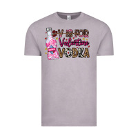 Vintage Zinc V is For Valentine Vodka Vintage Tee - CowhideDigitalArt