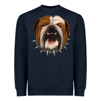 Navy Bulldog Heavyweight Sweatshirt - Jasminsmagicworld