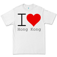 White i love hong kong Premium Tee - artisFamous