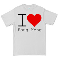 Dove Grey i love hong kong Premium Tee - artisFamous