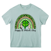 Arona Happy St. Patrick's Day rainbow Heavy Core Tee - OliviaCreatesArt