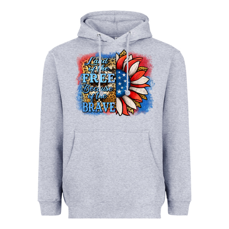 Patriotic Sunflower Heavyweight Hoodie by Jasminsmagicworld | Teevron