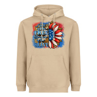 Mushroom Patriotic Sunflower Heavyweight Hoodie - Jasminsmagicworld