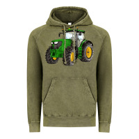 Vintage Olive western farm tractor Vintage Hoodie - Artiststas