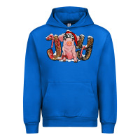 Cobalt joy with pig Urban Hoodie - RanaPortraitStore