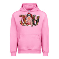 Fuchsia Pink joy with pig Urban Hoodie - RanaPortraitStore
