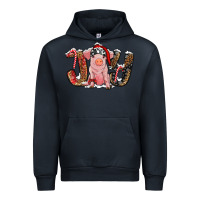 Navy joy with pig Urban Hoodie - RanaPortraitStore