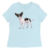 Baby Blue chihuahua Ladies Tee - LillyAllenDesigns