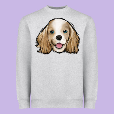 Cocker Spaniel Heavyweight Sweatshirt Designed By Jasminsmagicworld