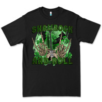 Black shamrock and roll Premium Tee - FaDigitalArtStudio