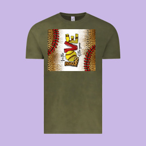 For The Love Of The Game Softball Vintage Tee Designed By Chombo