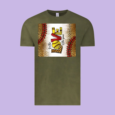 For The Love Of The Game Softball Vintage Tee Designed By Chombo