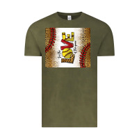 Vintage Olive for the love of the game softball Vintage Tee - chombo