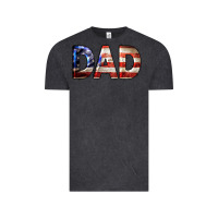 Vintage Black American Flag Dad 4th of July Vintage Tee - LillyAllenDesigns