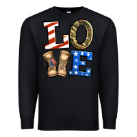 Black love 4th of july army veteran Premium Sweatshirt - Jasminsmagicworld