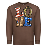 Chestnut love 4th of july army veteran Premium Sweatshirt - Jasminsmagicworld