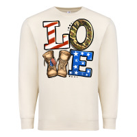 Love 4th Of July Army Veteran Premium Sweatshirt | Teevron