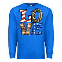 True Royal love 4th of july army veteran Premium Sweatshirt - Jasminsmagicworld