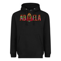 Black abuela floral aztec leopard Heavyweight Hoodie - Jasminsmagicworld
