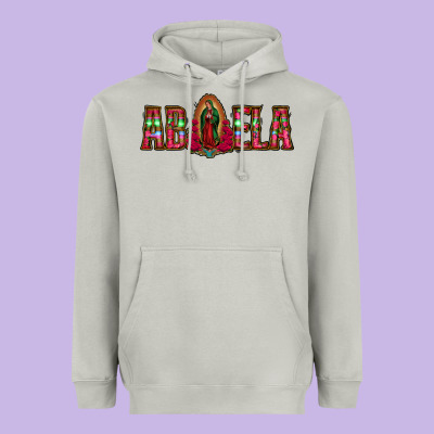 Abuela Floral Aztec Leopard Heavyweight Hoodie Designed By Jasminsmagicworld