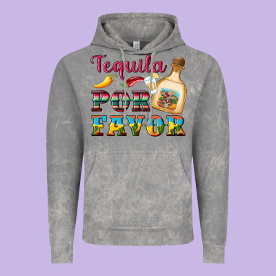 Mexican Tequila Por Favor Vintage Hoodie Designed By Artiststas