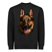 Black German Shepherd Heavyweight Sweatshirt - Jasminsmagicworld