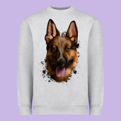 German Shepherd Heavyweight Sweatshirt Designed By Jasminsmagicworld
