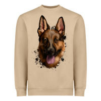 Mushroom German Shepherd Heavyweight Sweatshirt - Jasminsmagicworld