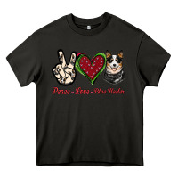 Asphalt Peace Love Blue Heeler Heavy Core Tee - Jasminsmagicworld