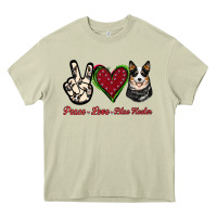 Mossy Peace Love Blue Heeler Heavy Core Tee - Jasminsmagicworld