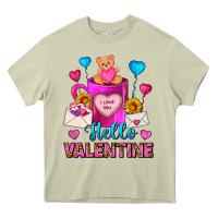 Mossy hello valentine valentines day coffee mug Heavy Core Tee - FaDigitalArtStudio