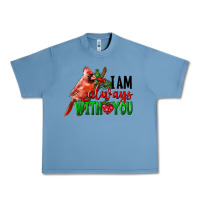 Pebble Blue I Am Always With Your Cardinal Bird Urban Heavy Tee - LillyAllenDesigns