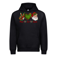 Black peace love santa Urban Hoodie - RanaPortraitStore
