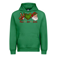 Emerald peace love santa Urban Hoodie - RanaPortraitStore