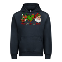 Navy peace love santa Urban Hoodie - RanaPortraitStore