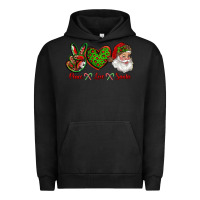 Pigment Black peace love santa Urban Hoodie - RanaPortraitStore