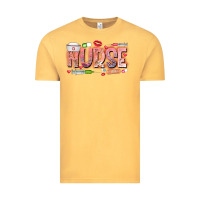 Vintage Mustard Nurse Valentine Vintage Tee - CowhideDigitalArt