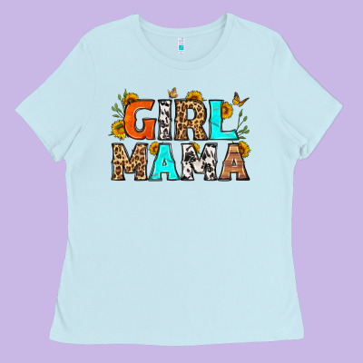Girl Mama Ladies Tee Designed By Lillyallendesigns