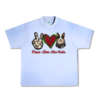 Grape Ice Peace Love Blue Heeler Urban Heavy Tee - Jasminsmagicworld